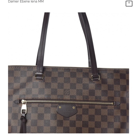 Authentic Louis Vuitton Damier Lena MM Shoulder Bag - Picture 9 of 13